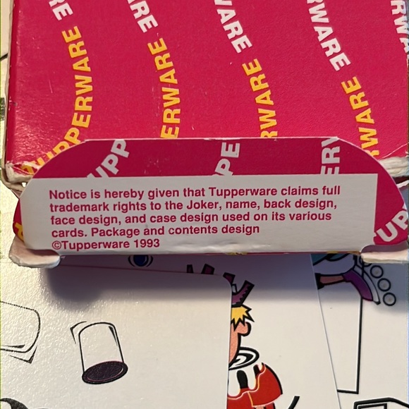3/$15 RARE Tupperware playing cards!! - Picture 2 of 5